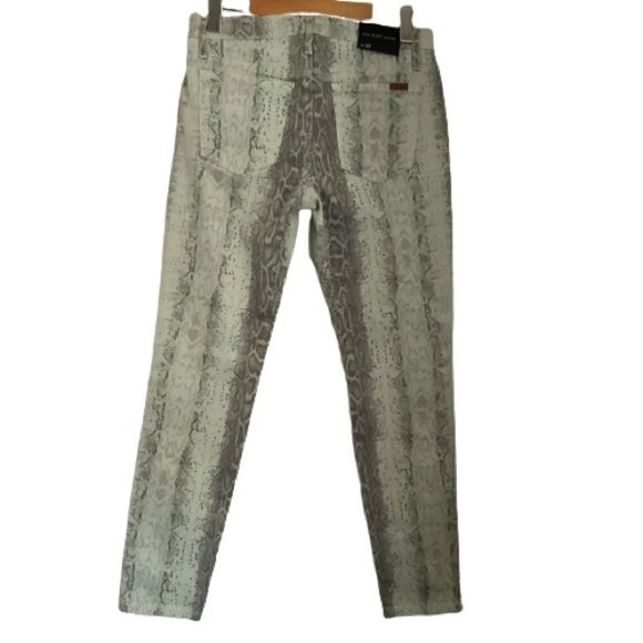 JOE’S “HIGH WATER” SNAKESKIN PRINT ANKLE CROPPED SKINNY JEANS SIZE 27 NWOT - Picture 5 of 8